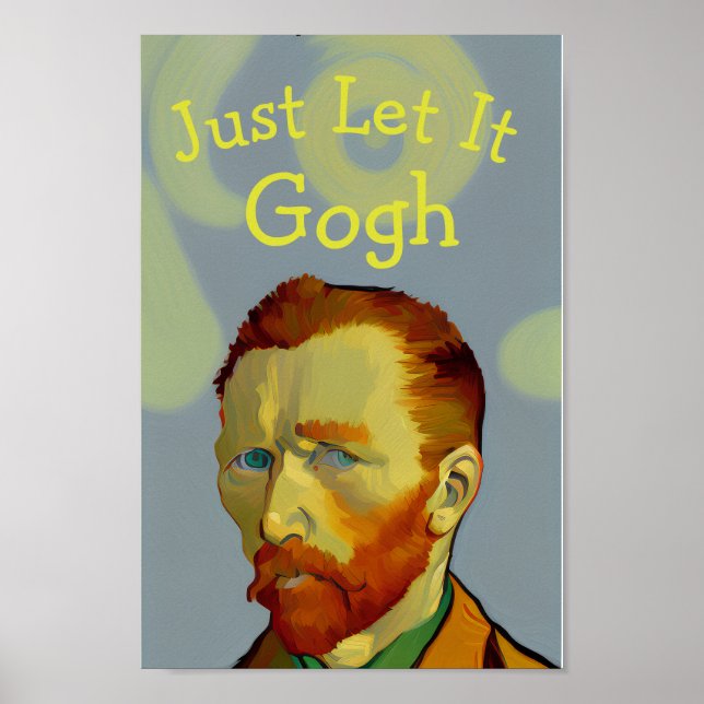 Poster O Impressionante Van Gogh Retrato Engraçado (Frente)