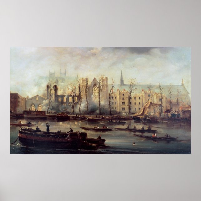 Pôster O incêndio das casas do Parlamento (Frente)