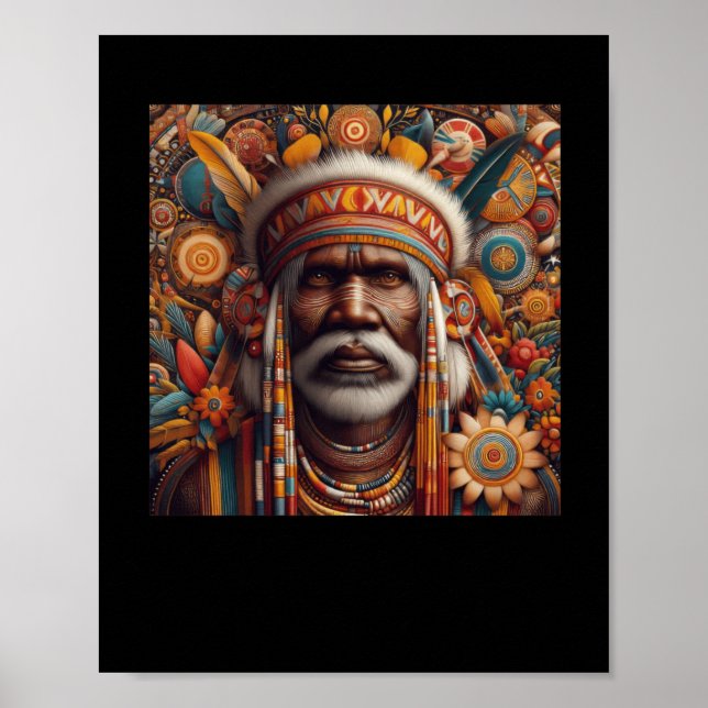 Poster O Indígenas australiano Aboriginal Sticker (Frente)