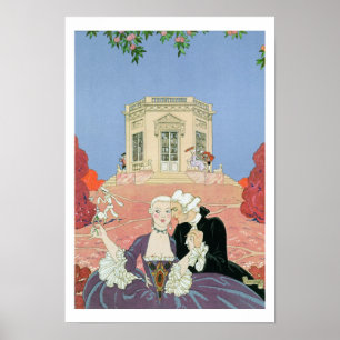 Poster O Indolents, ilustração para 'Fetes Galantes