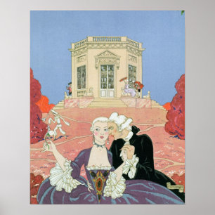 Poster O Indolents, ilustração para 'Fetes Galantes