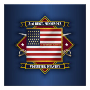 Pôster ó Infantaria voluntária de Minnesota