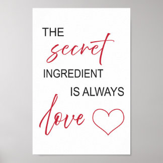 Pôster O ingrediente secreto é o amor