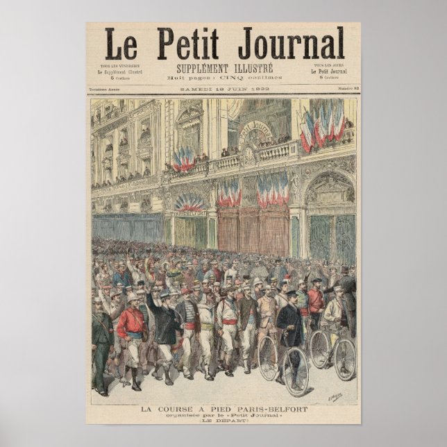 Poster O início da corrida (Frente)