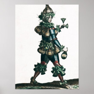 Pôster O Innkeeper, design alegórico do traje