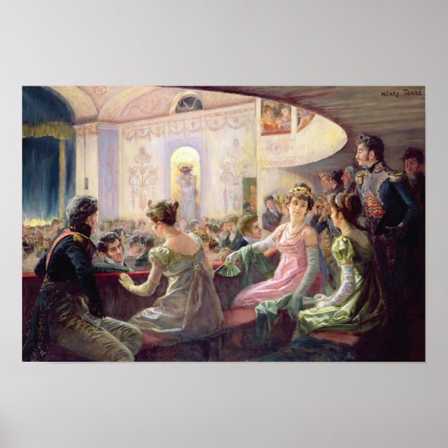 Pôster O intervalo no teatro (Frente)