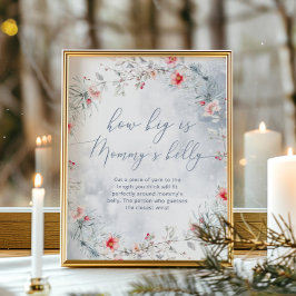 Poster O inverno flocos de neve é o tamanho do jogo de ba