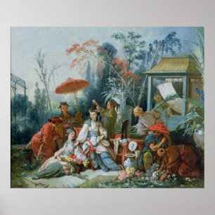 Pôster O jardim chinês, c.1742
