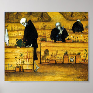 Poster O jardim da morte por Hugo Simberg 1896