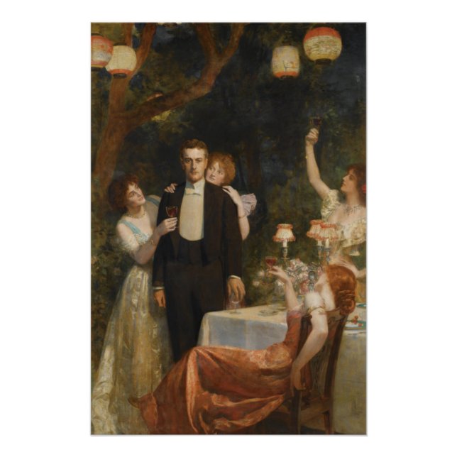 Pôster O Jardim de Armida (por John Collier) (Frente)