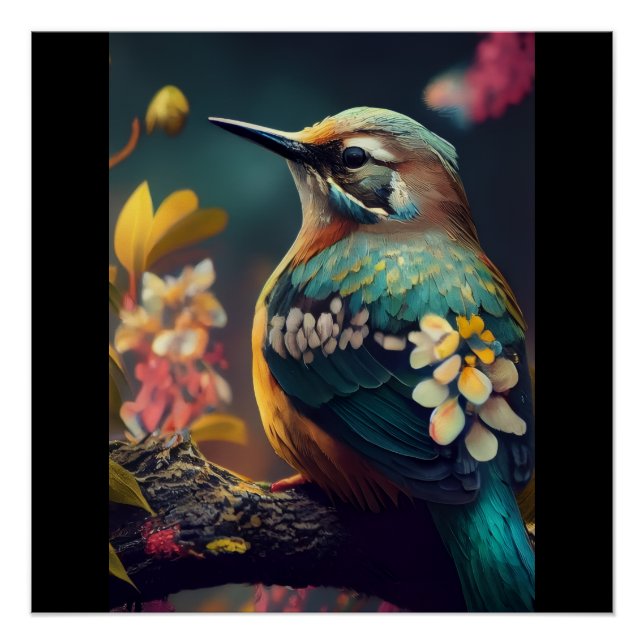 Pôster O Jardim de Beija-flores Khem Poster Perfeito Bril (Frente)