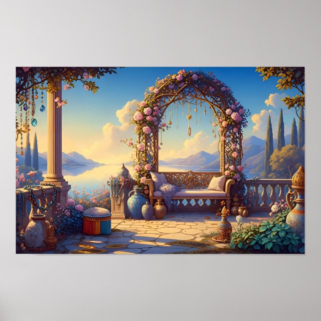 Poster O Jardim de Luz Suave (Frente)