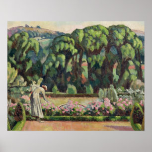 Poster O jardim do artista em Durbins, c.1915 (o óleo