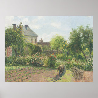 Poster O Jardim do Artista em Eragny Camille Pissaro