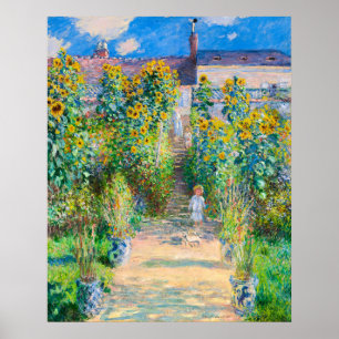 Poster O Jardim do Artista em Vetheuil, 1880 por Monet