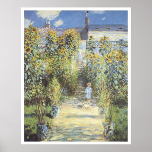 Pôster O jardim do artista em Vetheuil, Claude Monet 1880