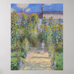 Poster O Jardim do Artista em Vétheuil, Monet
