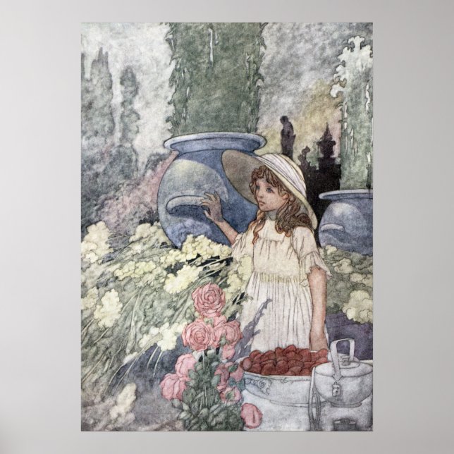 Pôster O Jardim do Homem Rico por Charles Robinson (Frente)