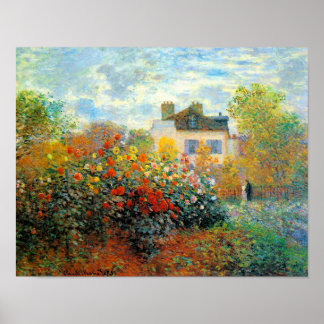 Pôster O Jardim do Monet na Argenteuil Fine Art