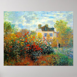 Pôster O Jardim do Monet na Argenteuil Fine Art