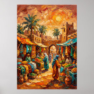 Poster O Jardim do Pôr do Sol da Arte de Parede de Raízes