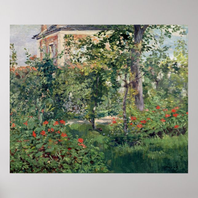 Pôster O Jardim em Bellevue, 1880 (Frente)