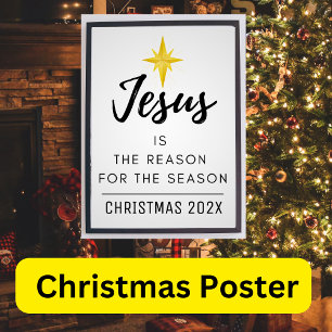 Poster O Jesus é a Razão da Temporada de Natal