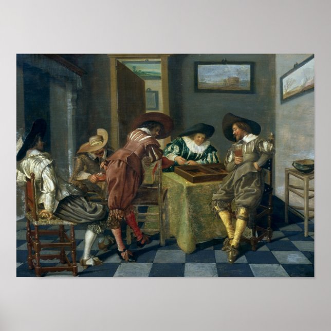 Pôster O jogo do gamão (Frente)