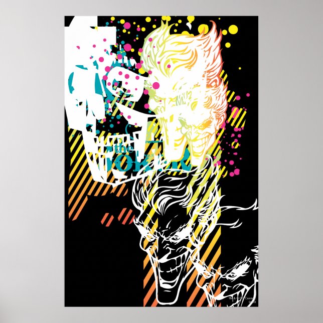 Pôster O Joker Neon Montage (Frente)