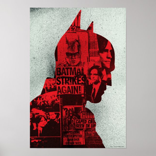 Poster O jornal Batman Silhouette (Frente)