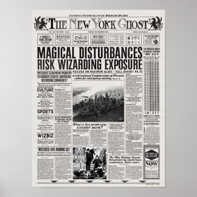 Poster O jornal fantasma de Nova Iorque (Frente)