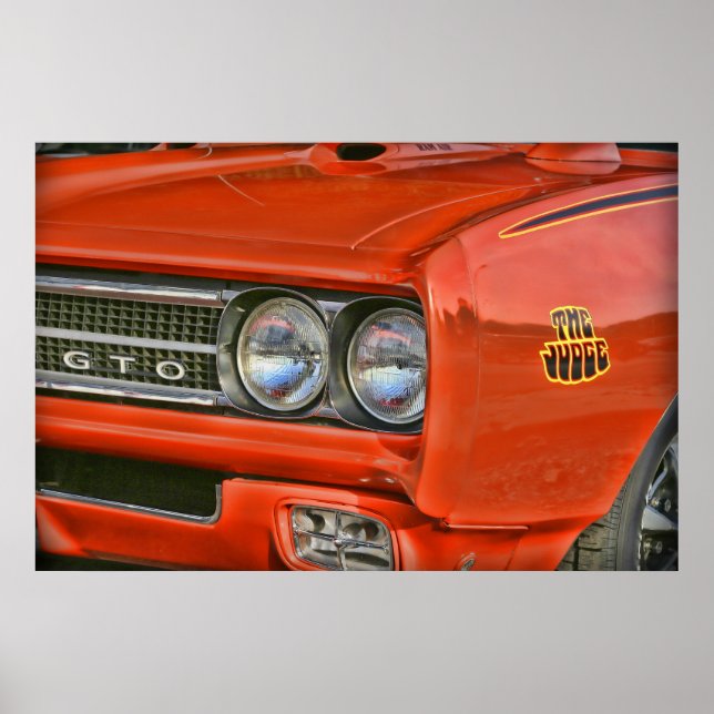 Poster O juiz 1969 Pontiac GTO (Frente)