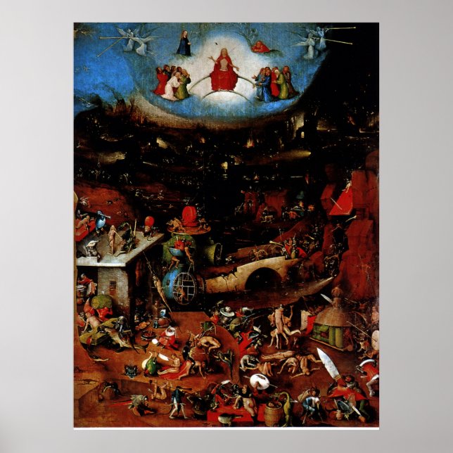 Poster O Juízo Final de Hieronymous Bosch (Frente)