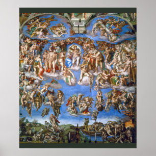 Poster O Juízo Final de Michelangelo