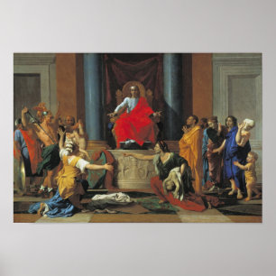 Poster O julgamento de Solomon, 1649
