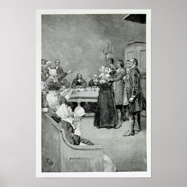 Pôster O julgamento de uma bruxa (Frente)