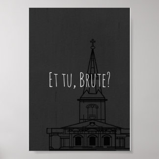 Poster O Júlio César de Shakespeare "Et tu, Brute?"