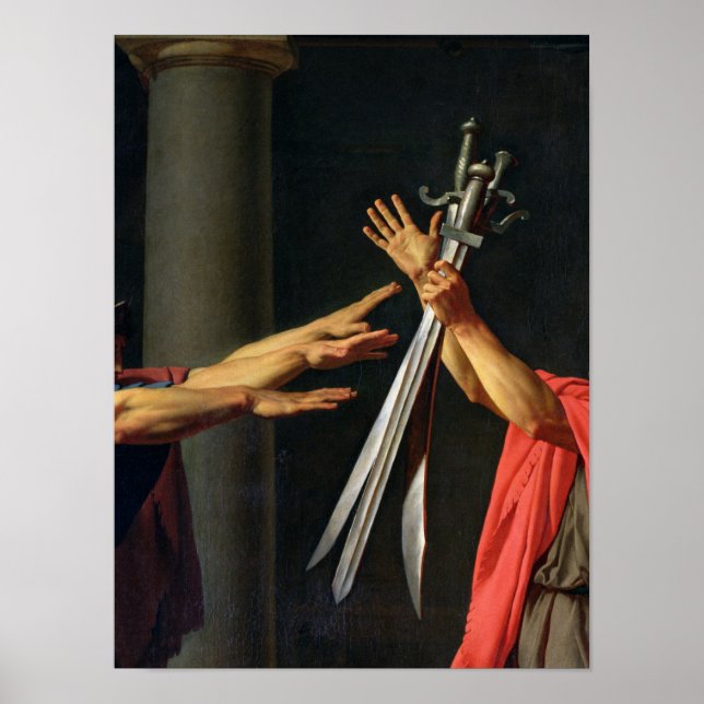 Pôster O Juramento de Horatii, 1784 (Frente)