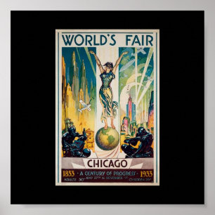 Pôster O Justo-Século do mundo de Poster-Chicago do