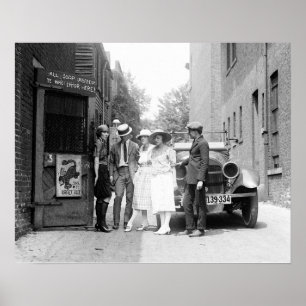 Poster O Krazy Kat Speakeasy, 1921. Foto do vintage