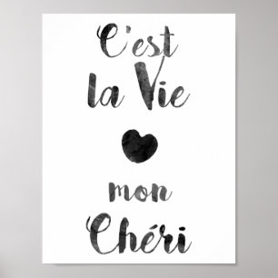 Pôster O la de C'est Vie segunda-feira Chéri