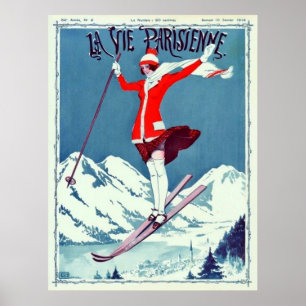 Pôster O La do vintage Vie a capa de revista de