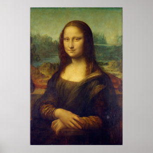Pôster O La Joconde de Mona Lisa por Leonardo da Vinci
