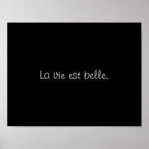 Pôster O La vie o belle do est. (A vida é bonita.)