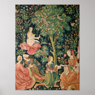 Pôster O La Vie Seigneuriale: Cena Galante, c.1500