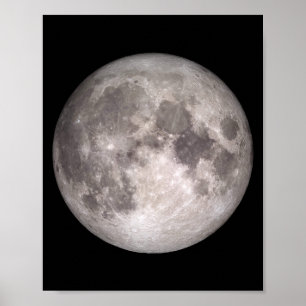 Poster O Lado Próximo da Lua (Paisagem Lunar)