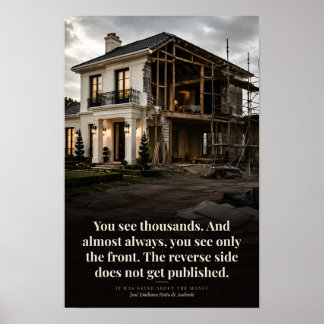 Poster O Lado Reverso Não É Publicado Arte
