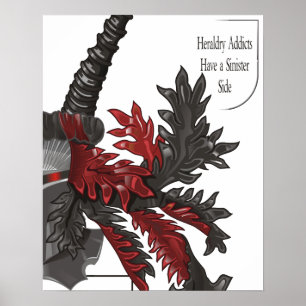 Poster O lado sinistro da heráldica