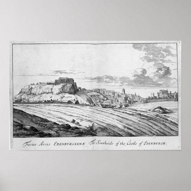 Pôster O Lado Sul do Castelo de Edimburgo (Frente)