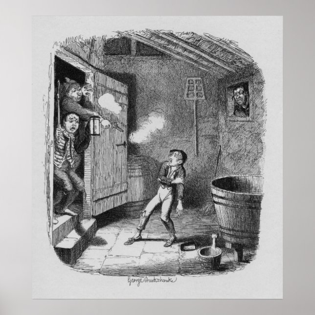 Pôster O ladrão das Aventuras de Oliver (Frente)